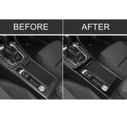 Adesivo decorativo per pannello tazza acqua in fibra di carbonio per auto per Volkswagen Golf 7 2013-2017, guida a sinistra, Water Cup Panel