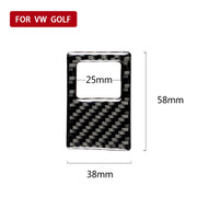Adesivo decorativo per telaio della luce di emergenza in fibra di carbonio per auto per Volkswagen Golf 7 2013-2017, guida a sinistra, Emergency Light Frame