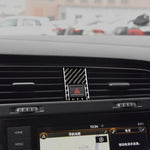 Adesivo decorativo per telaio della luce di emergenza in fibra di carbonio per auto per Volkswagen Golf 7 2013-2017, guida a sinistra, Emergency Light Frame