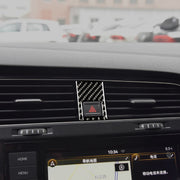 Adesivo decorativo per telaio della luce di emergenza in fibra di carbonio per auto per Volkswagen Golf 7 2013-2017, guida a sinistra, Emergency Light Frame
