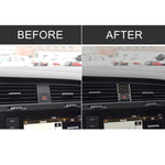 Adesivo decorativo per telaio della luce di emergenza in fibra di carbonio per auto per Volkswagen Golf 7 2013-2017, guida a sinistra, Emergency Light Frame