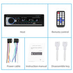 SWM-530 Caricabatterie universale per auto doppio USB 12V Ricevitore radio Lettore MP3, supporto FM e Bluetooth con telecomando, SWM-530