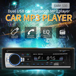 SWM-530 Caricabatterie universale per auto doppio USB 12V Ricevitore radio Lettore MP3, supporto FM e Bluetooth con telecomando, SWM-530