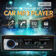 SWM-530 Caricabatterie universale per auto doppio USB 12V Ricevitore radio Lettore MP3, supporto FM e Bluetooth con telecomando, SWM-530
