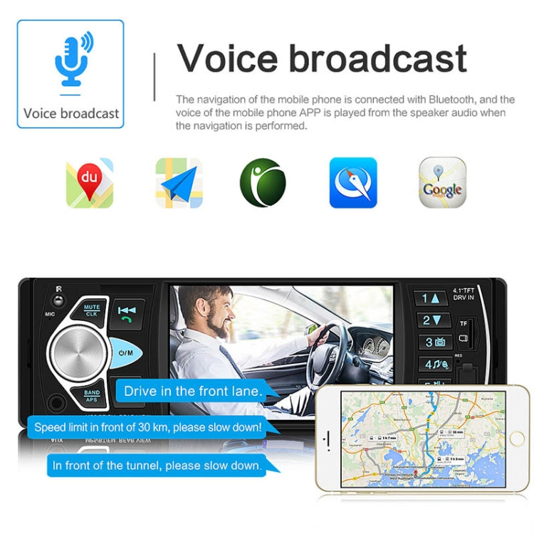SWM-4022D Ricevitore radio universale per auto HD da 4,1 pollici 12V Lettore MP5, supporto FM e Bluetooth e scheda TF con telecomando, SWM-4022D