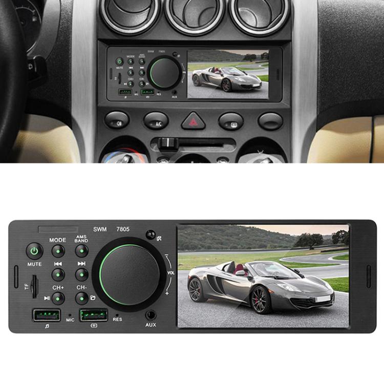 7805 Ricevitore autoradio universale da 4,1 pollici Lettore MP5, supporto FM, Bluetooth e scheda TF con telecomando, 7805
