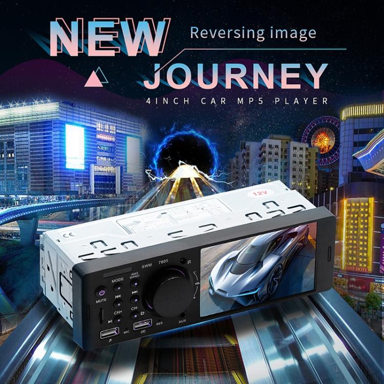 7805 Ricevitore autoradio universale da 4,1 pollici Lettore MP5, supporto FM, Bluetooth e scheda TF con telecomando, 7805