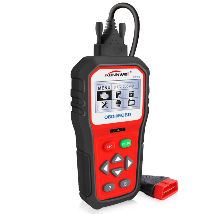 KONNWEI KW818 EOBD/OBDII Strumenti di scansione diagnostica automatica per auto Scanner per lettore di codici CAN (solo per auto a benzina 12V), KW818