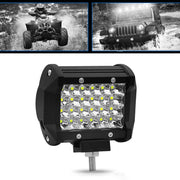 Striscia LED da 4 pollici 18W 1800LM 4 file di lavoro Refit Lampada per fuoristrada Lampada da tetto per tetto, 4 inch 72W
