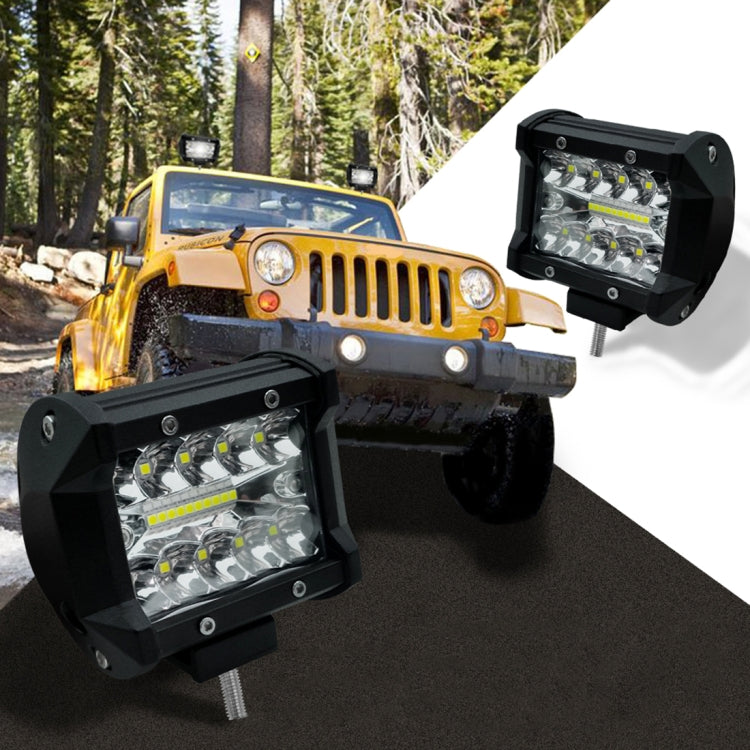 Lampada a striscia LED da 4 pollici 15W 1500LM funzionante per rimontare la luce per tettoia per veicoli fuoristrada, 4 inch 60W