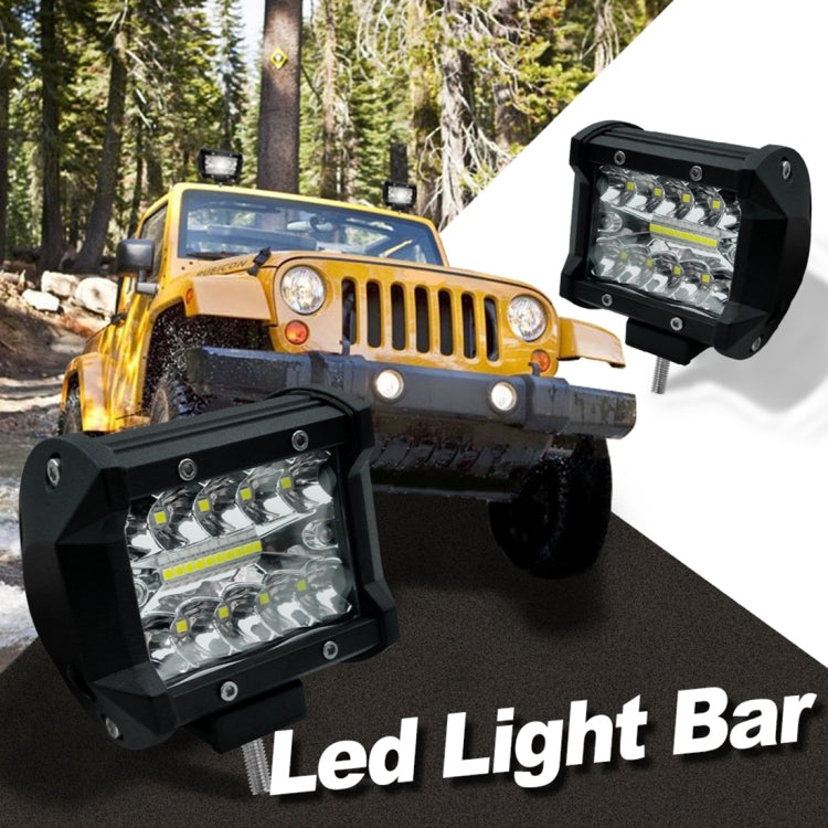 Lampada a striscia LED da 4 pollici 15W 1500LM funzionante per rimontare la luce per tettoia per veicoli fuoristrada, 4 inch 60W