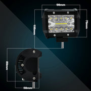 Lampada a striscia LED da 4 pollici 15W 1500LM funzionante per rimontare la luce per tettoia per veicoli fuoristrada, 4 inch 60W