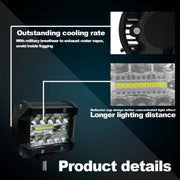 Lampada a striscia LED da 4 pollici 15W 1500LM funzionante per rimontare la luce per tettoia per veicoli fuoristrada, 4 inch 60W