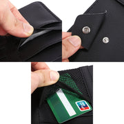 Organizzatore di borse per carte, portaoggetti per CD, scatola di fazzoletti di carta per visiera parasole universale per auto, without Zipper  (Black), without Zipper (Yellow)