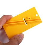 Strumento per avvolgere lo stile di taglio della taglierina di sicurezza per l'avvolgimento dell'adesivo della pellicola vinilica in fibra per veicoli per auto (giallo), Film Cutter(Yellow)