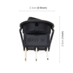Spine triple da 20 Amp 12 Volt LED ON OFF Interruttore di alimentazione a bilanciere