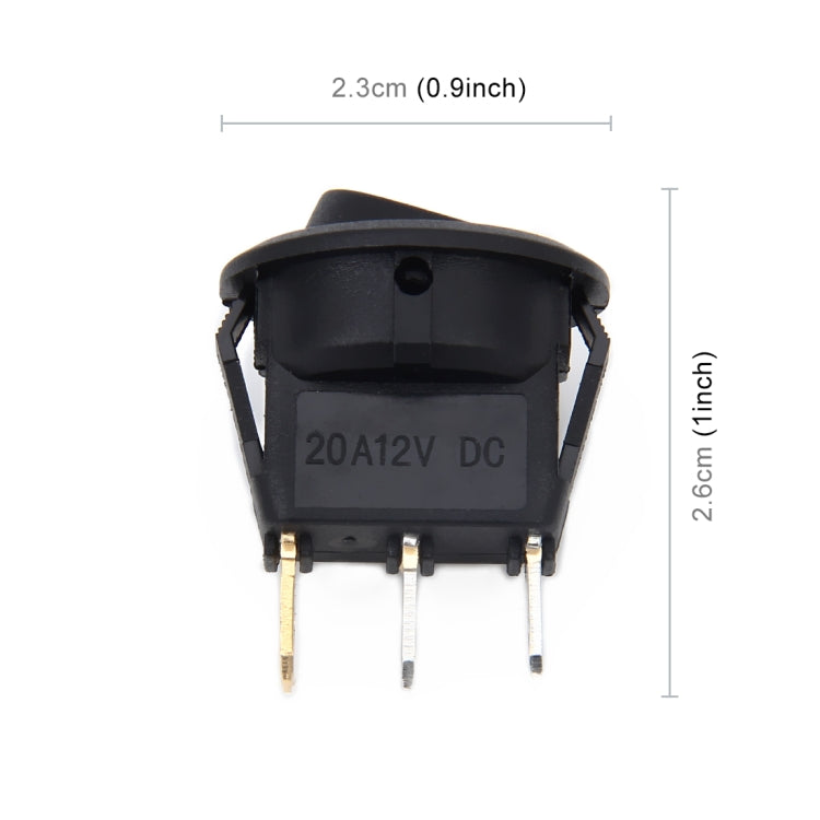 Spine triple da 20 Amp 12 Volt LED ON OFF Interruttore di alimentazione a bilanciere