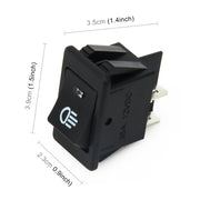 Interruttore fendinebbia per auto LED ON OFF a quattro prese da 30 Amp 12 Volt