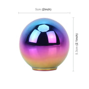 Copri cambio avvitato blu sfumato per auto universale per veicoli Pomello cambio manuale automatico in alluminio, Universal Gear Shift Knob