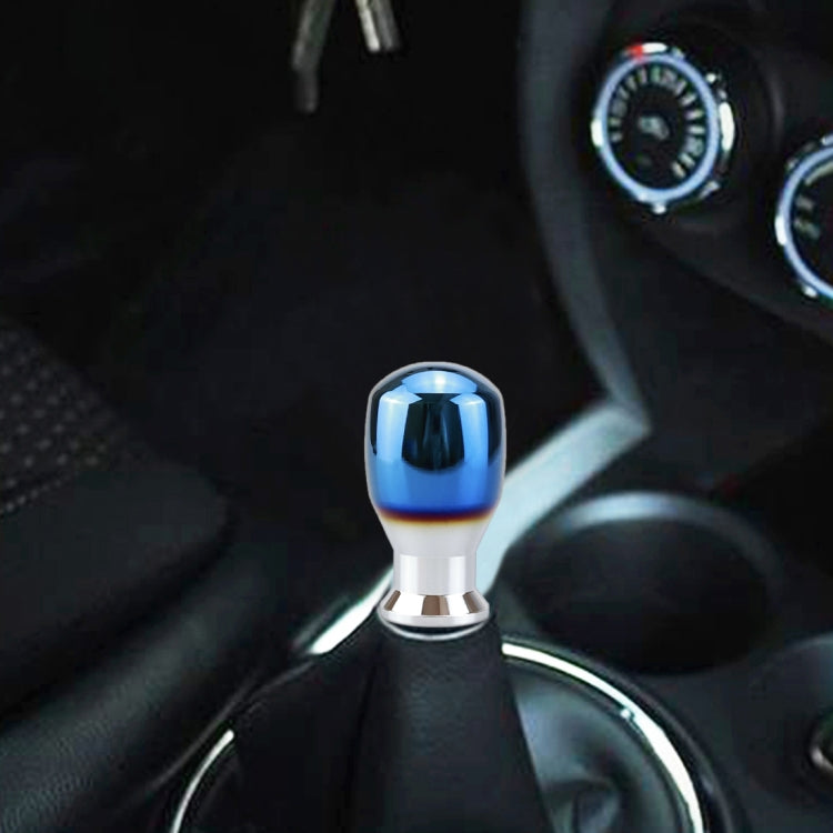Adattatore per pomello del cambio automatico manuale con leva del cambio in lega di alluminio blu per auto universale per veicoli, dimensioni: 4,4x7,8 cm, Shift Knob Adapter 2