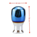 Adattatore per pomello del cambio automatico manuale con leva del cambio in lega di alluminio blu per auto universale per veicoli, dimensioni: 4,4x7,8 cm, Shift Knob Adapter 2