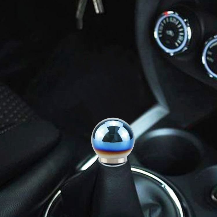 Adattatore per pomello del cambio automatico manuale con leva del cambio in lega di alluminio a forma di palla blu universale per auto, Shift Knob Adapter 4