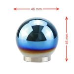 Adattatore per pomello del cambio automatico manuale con leva del cambio in lega di alluminio a forma di palla blu universale per auto, Shift Knob Adapter 4