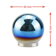 Adattatore per pomello del cambio automatico manuale con leva del cambio in lega di alluminio a forma di palla blu universale per auto, Shift Knob Adapter 4