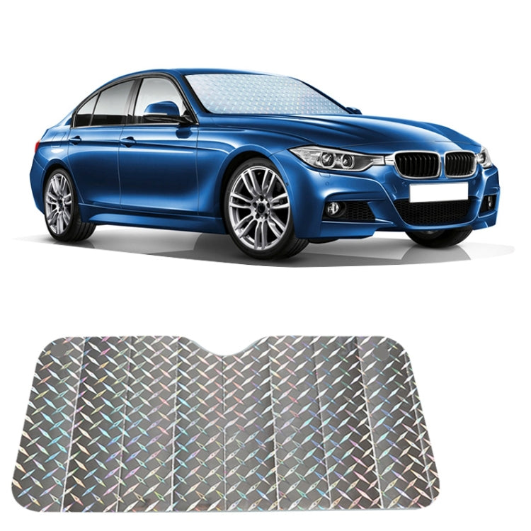 Parasole a tre scomparti Parabrezza per auto Parabrezza Blocco Parasole per finestrino anteriore Protezione UV, Dimensioni: 140 x 70 cm, 140*70cm