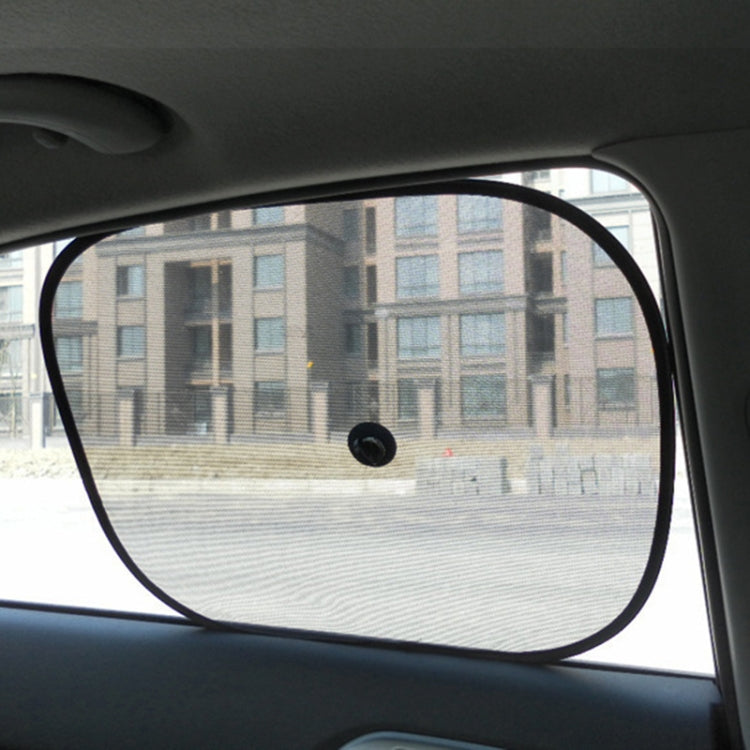 2 pezzi di copertura parasole per finestra isolante in filato netto per auto, dimensioni: 44 * 36 cm, Size: 44*36cm