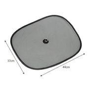 2 pezzi di copertura parasole per finestra isolante in filato netto per auto, dimensioni: 44 * 36 cm, Size: 44*36cm