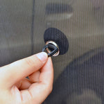 2 pezzi di copertura parasole per finestra isolante in filato netto per auto, dimensioni: 44 * 36 cm, Size: 44*36cm