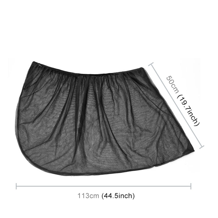 2 pezzi di copertura parasole per finestrino posteriore per auto, filato netto, protezione solare, dimensioni: 113 x 50 cm., Size: 122*70cm