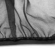 2 pezzi di copertura parasole per finestrino posteriore per auto, filato netto, protezione solare, dimensioni: 113 x 50 cm., Size: 122*70cm