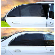2 pezzi di copertura parasole per finestrino posteriore per auto, filato netto, protezione solare, dimensioni: 113 x 50 cm., Size: 122*70cm