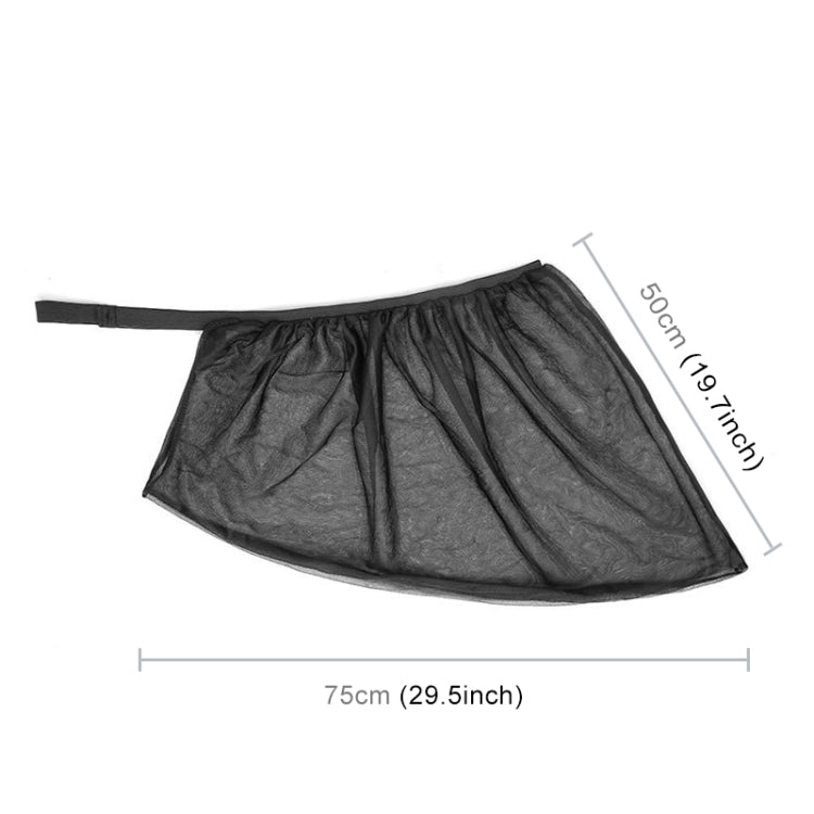 2 pezzi di copertura parasole per finestrino anteriore per auto, filato netto, protezione solare, dimensioni: 75 x 50 cm., Size: 120*70cm