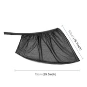 2 pezzi di copertura parasole per finestrino anteriore per auto, filato netto, protezione solare, dimensioni: 75 x 50 cm., Size: 120*70cm