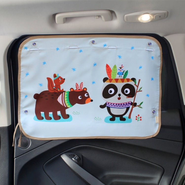 Copertura parasole per finestrino isolante per finestrino posteriore grande per auto, dimensioni: 70 * 50 cm, Snow Bear, Bo Lele, Giant Panda, Animal World, Zoo, Pink Elephant, Underwater World, Good Friend, Yellow Penguin, Happy Elephant, Happy Forest...