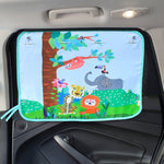 Copertura parasole per finestrino isolante per finestrino posteriore grande per auto, dimensioni: 70 * 50 cm, Snow Bear, Bo Lele, Giant Panda, Animal World, Zoo, Pink Elephant, Underwater World, Good Friend, Yellow Penguin, Happy Elephant, Happy Forest...