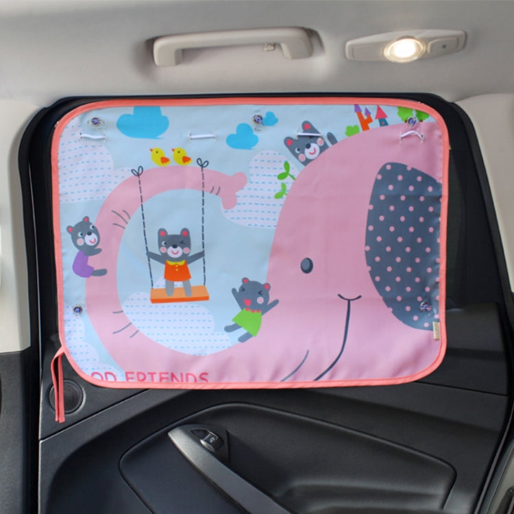 Copertura parasole per finestrino isolante per finestrino posteriore grande per auto, dimensioni: 70 * 50 cm, Snow Bear, Bo Lele, Giant Panda, Animal World, Zoo, Pink Elephant, Underwater World, Good Friend, Yellow Penguin, Happy Elephant, Happy Forest...