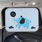 Copertura parasole per finestrino isolante per finestrino posteriore grande per auto, dimensioni: 70 * 50 cm, Snow Bear, Bo Lele, Giant Panda, Animal World, Zoo, Pink Elephant, Underwater World, Good Friend, Yellow Penguin, Happy Elephant, Happy Forest...