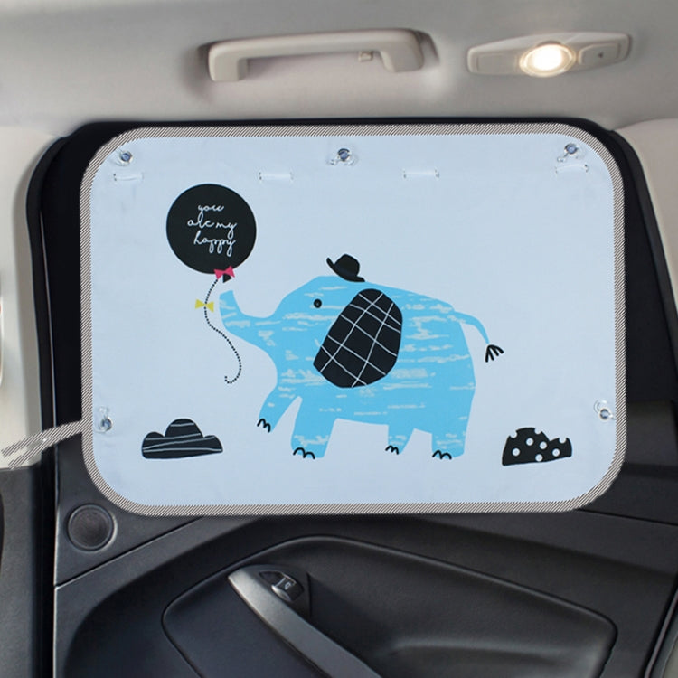 Copertura parasole per finestrino isolante per finestrino posteriore grande per auto, dimensioni: 70 * 50 cm, Snow Bear, Bo Lele, Giant Panda, Animal World, Zoo, Pink Elephant, Underwater World, Good Friend, Yellow Penguin, Happy Elephant, Happy Forest...