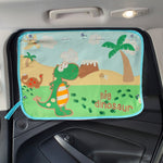 Copertura parasole per finestrino isolante per finestrino posteriore grande per auto, dimensioni: 70 * 50 cm, Snow Bear, Bo Lele, Giant Panda, Animal World, Zoo, Pink Elephant, Underwater World, Good Friend, Yellow Penguin, Happy Elephant, Happy Forest...