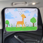 Copertura parasole per finestrino isolante per finestrino posteriore grande per auto, dimensioni: 70 * 50 cm, Snow Bear, Bo Lele, Giant Panda, Animal World, Zoo, Pink Elephant, Underwater World, Good Friend, Yellow Penguin, Happy Elephant, Happy Forest...