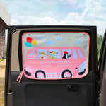 Copertura parasole per finestrino isolante per finestrino posteriore grande per auto, dimensioni: 70 * 50 cm, Moon Baby, House, Marine, Mustache, Rocket, Happy Flying, Happy Swing, Happy Time, Happy Town, Happy School Bus, Magic World, Waterpark       ...