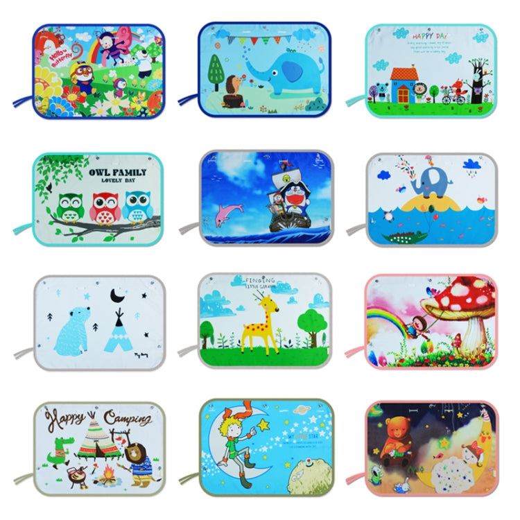 Copertura parasole per finestrino isolante per finestrino posteriore grande per auto, dimensioni: 70 * 50 cm, Moon Baby, House, Marine, Mustache, Rocket, Happy Flying, Happy Swing, Happy Time, Happy Town, Happy School Bus, Magic World, Waterpark       ...