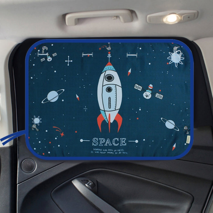 Copertura parasole per finestrino isolante per finestrino posteriore grande per auto, dimensioni: 70 * 50 cm, Moon Baby, House, Marine, Mustache, Rocket, Happy Flying, Happy Swing, Happy Time, Happy Town, Happy School Bus, Magic World, Waterpark       ...