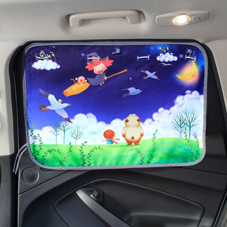 Copertura parasole per finestrino isolante per finestrino posteriore grande per auto, dimensioni: 70 * 50 cm, Moon Baby, House, Marine, Mustache, Rocket, Happy Flying, Happy Swing, Happy Time, Happy Town, Happy School Bus, Magic World, Waterpark       ...