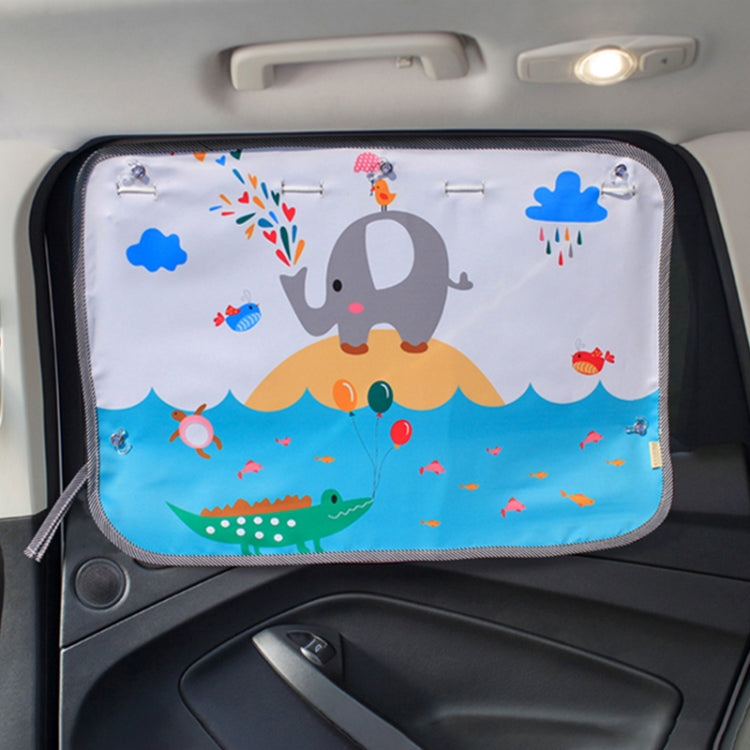 Copertura parasole per finestrino isolante per finestrino posteriore grande per auto, dimensioni: 70 * 50 cm, Moon Baby, House, Marine, Mustache, Rocket, Happy Flying, Happy Swing, Happy Time, Happy Town, Happy School Bus, Magic World, Waterpark       ...