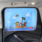 Copertura parasole per finestrino isolante per finestrino posteriore grande per auto, dimensioni: 70 * 50 cm, Moon Baby, House, Marine, Mustache, Rocket, Happy Flying, Happy Swing, Happy Time, Happy Town, Happy School Bus, Magic World, Waterpark       ...